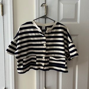 Vintage Knitwits Cropped Top, Size Large